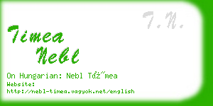 timea nebl business card